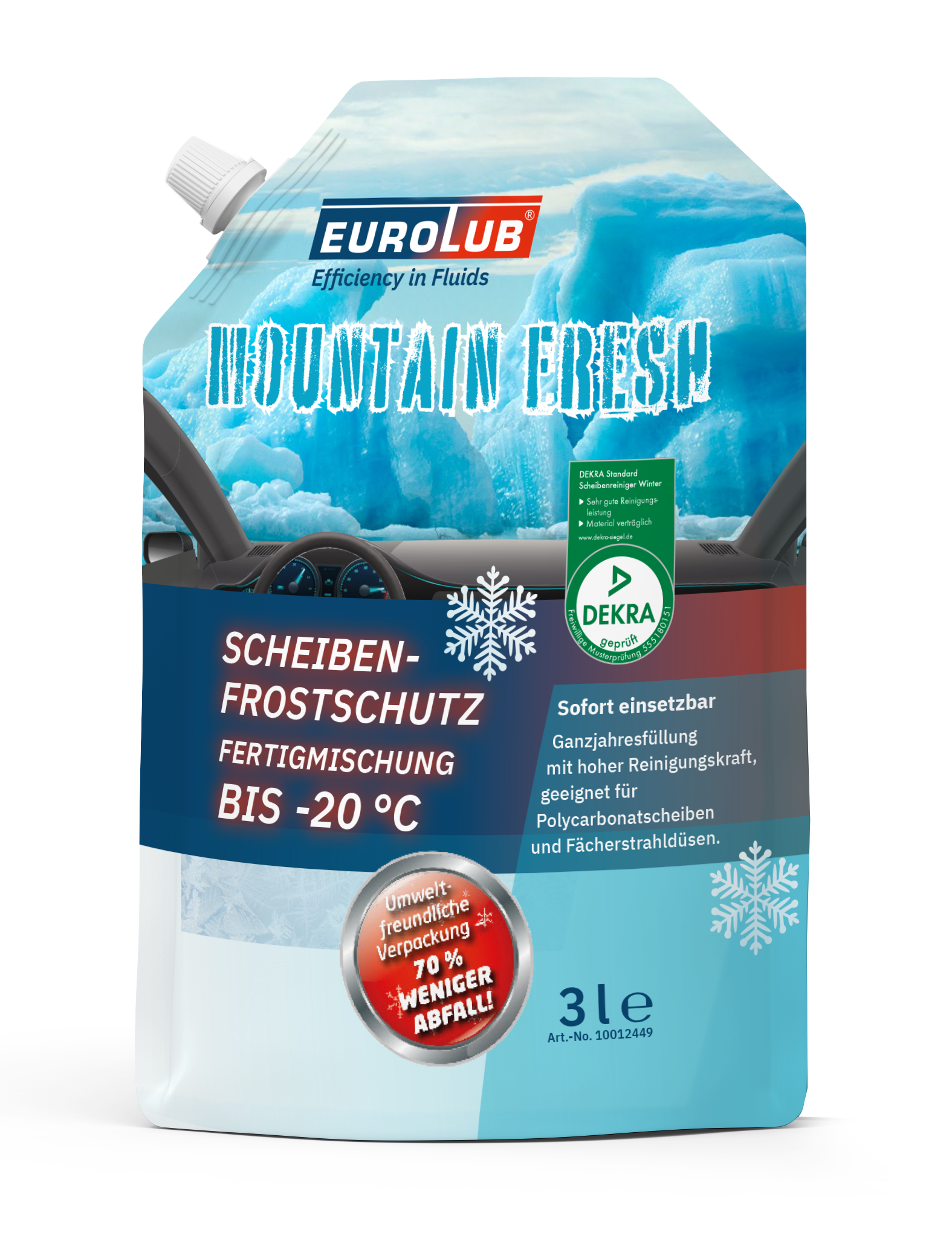 Scheibenfrostschutz Fertiggemischt -20°C 3 L