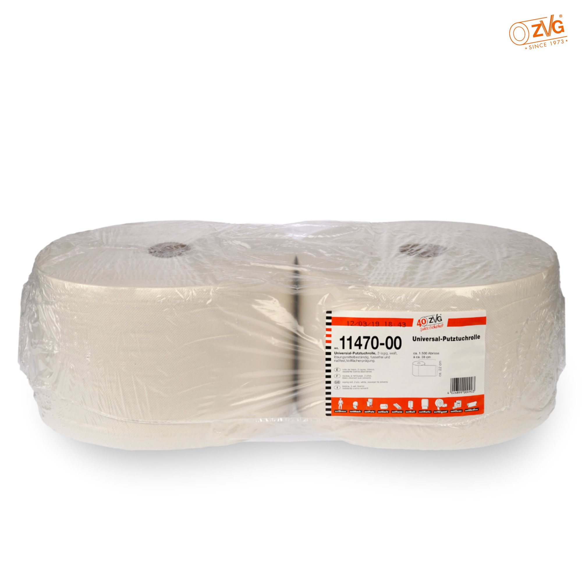 Putztuchrolle Multizell®, 2-lagig ( VPE 2, 22x36 cm ) Putztuchrolle Multizell®, 2-lagig ( VPE 2, 22x36 cm )